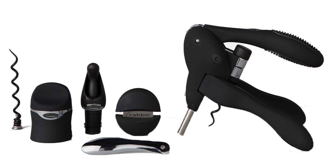 Rabbit 6-Piece Lever Corkscrew & Tool Kit