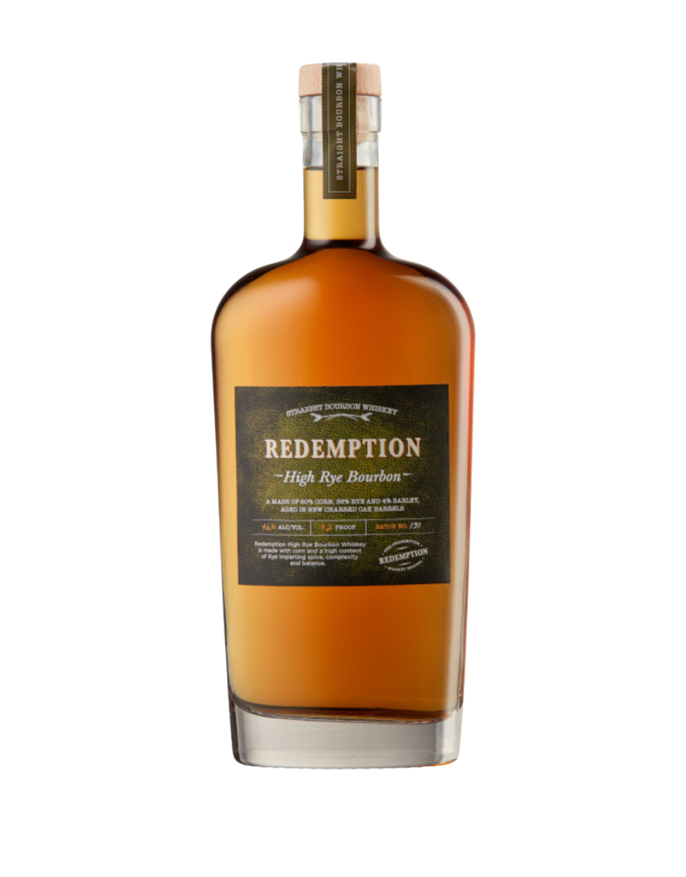 REDEMPTION HIGH RYE BOURBON WHISKEY 750 ML