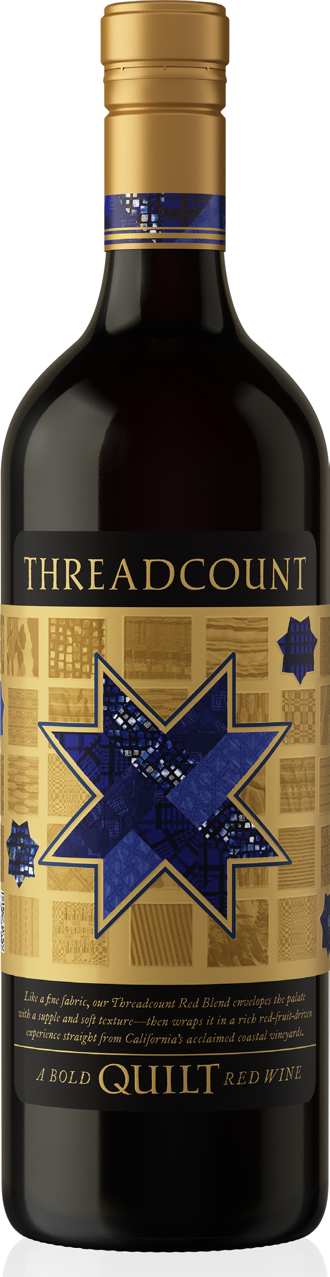Quilt Thread Count Red Blend Front Bottle Shot
