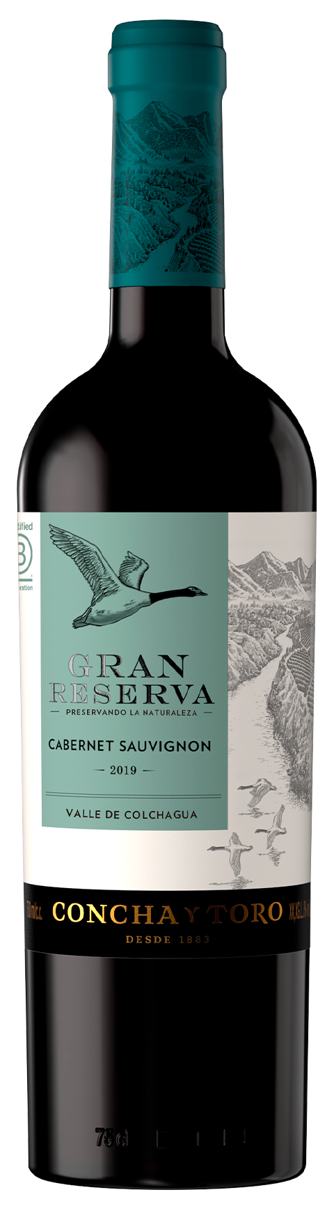 Concha y Toro Gran Reserva Cabernet Sauvignon 2019 Front Bottle Shot