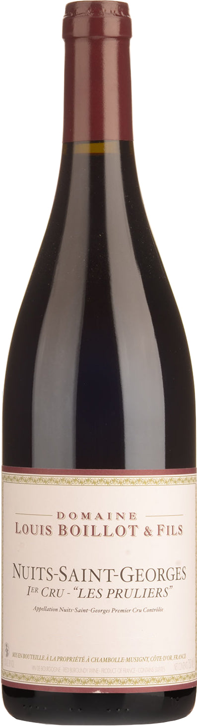 Domaine Louis Boillot Nuits-St-Georges Les Pruliers Premier Cru 2022 Front Bottle Shot