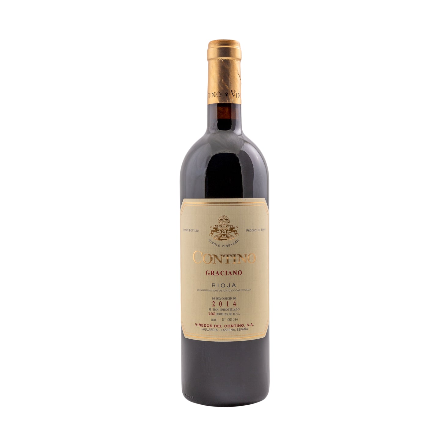 Contino Rioja Graciano 2014 Front Bottle Shot
