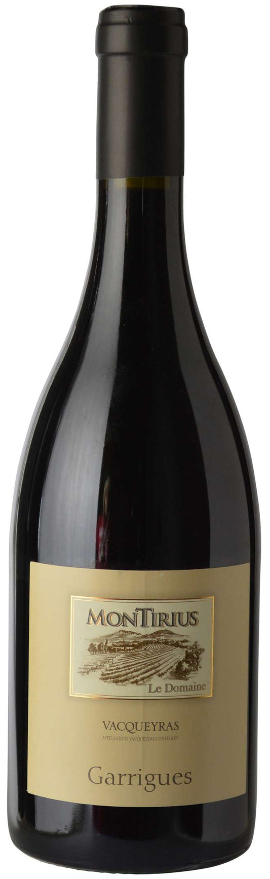 Montirius Vacqueyras Garrigues 2019  Front Bottle Shot