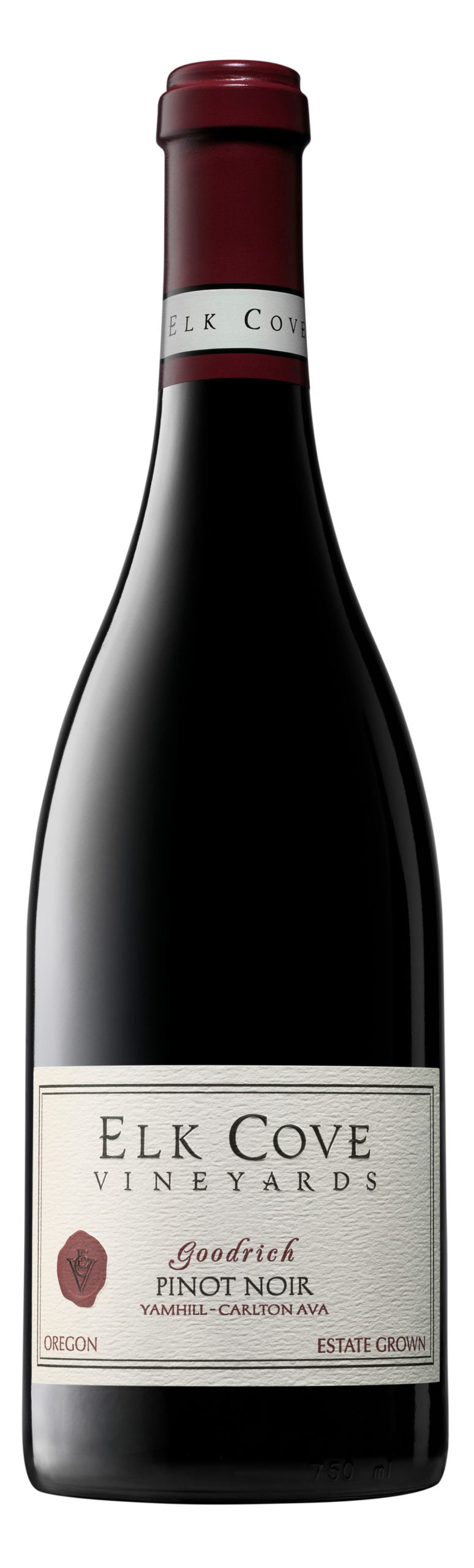 Elk Cove Goodrich Vineyard Pinot Noir 2022 Front Bottle Shot