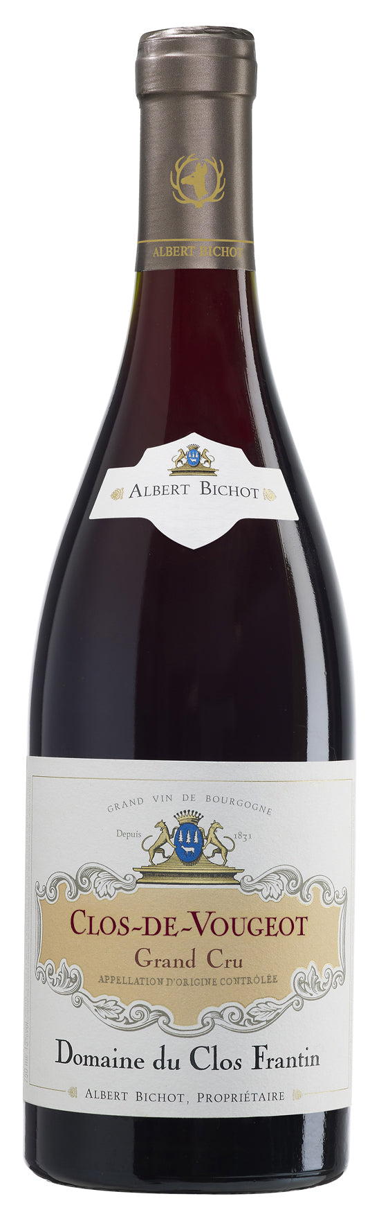 Albert Bichot Clos de Vougeot Grand Cru Domaine du Clos Frantin 2020 Front Bottle Shot