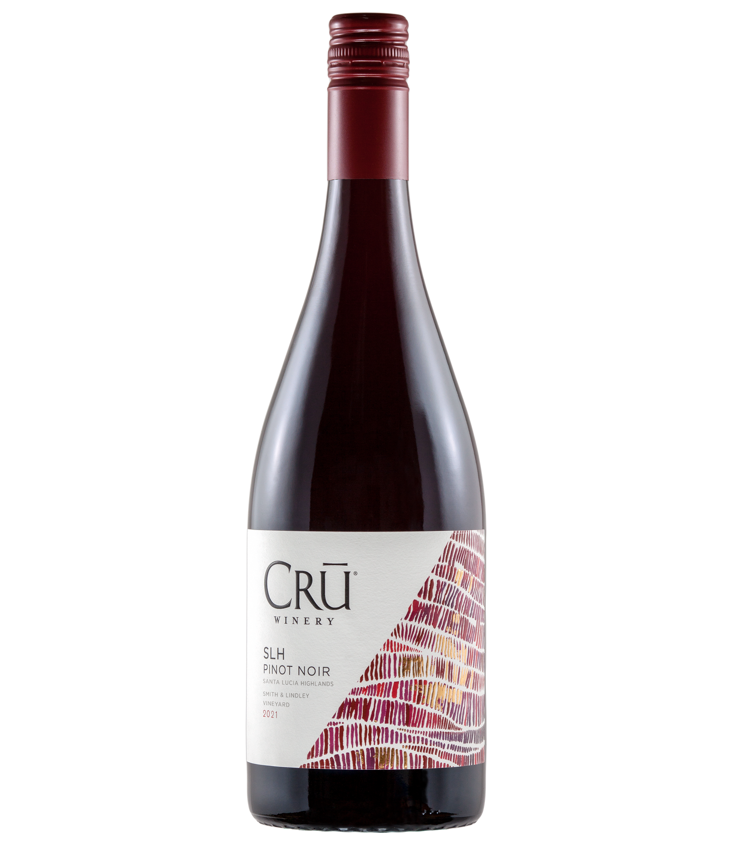 CRU Winery Smith & Lindley Vineyard SLH Pinot Noir 2021 Front Bottle Shot
