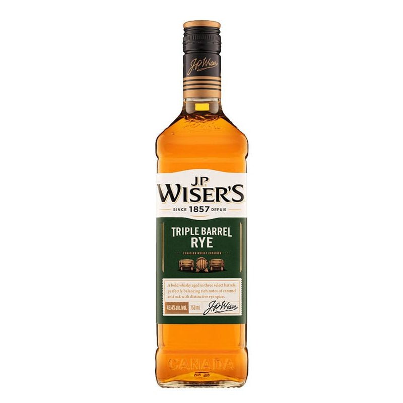 J.P. Wiser's Triple Barrel Rye Whiskey 750ml