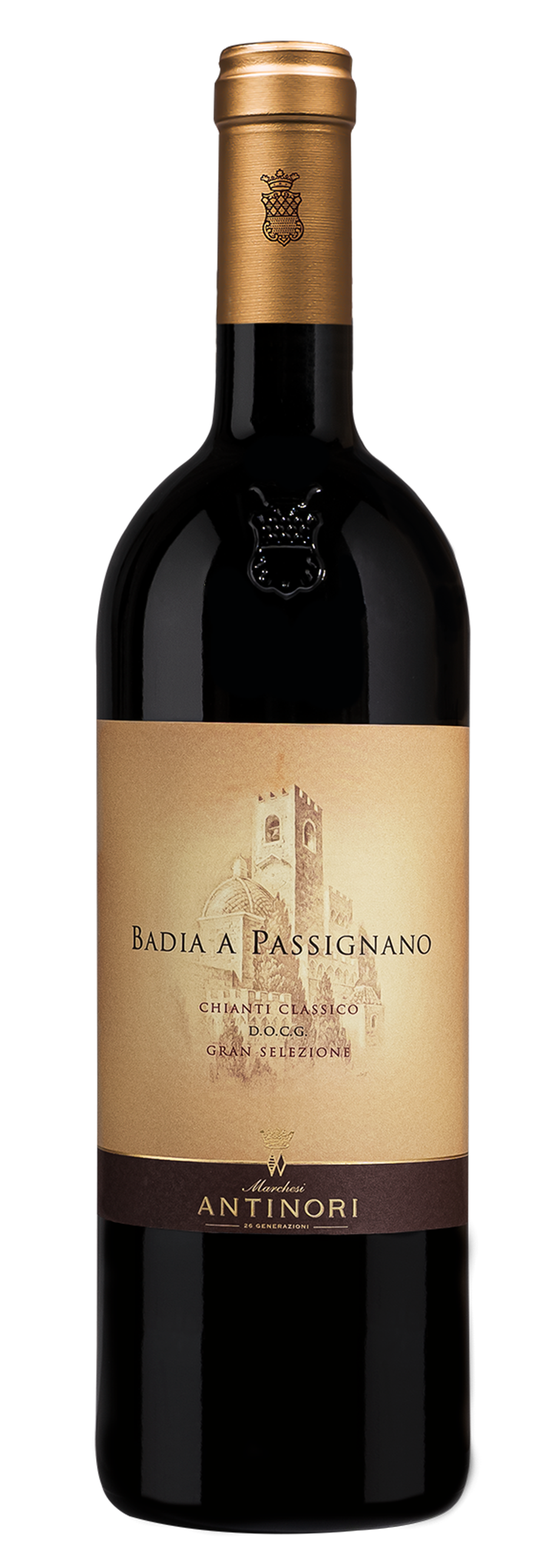 Marchesi Antinori Badia a Passignano Chianti Classico Gran Selezione 2019  Front Bottle Shot