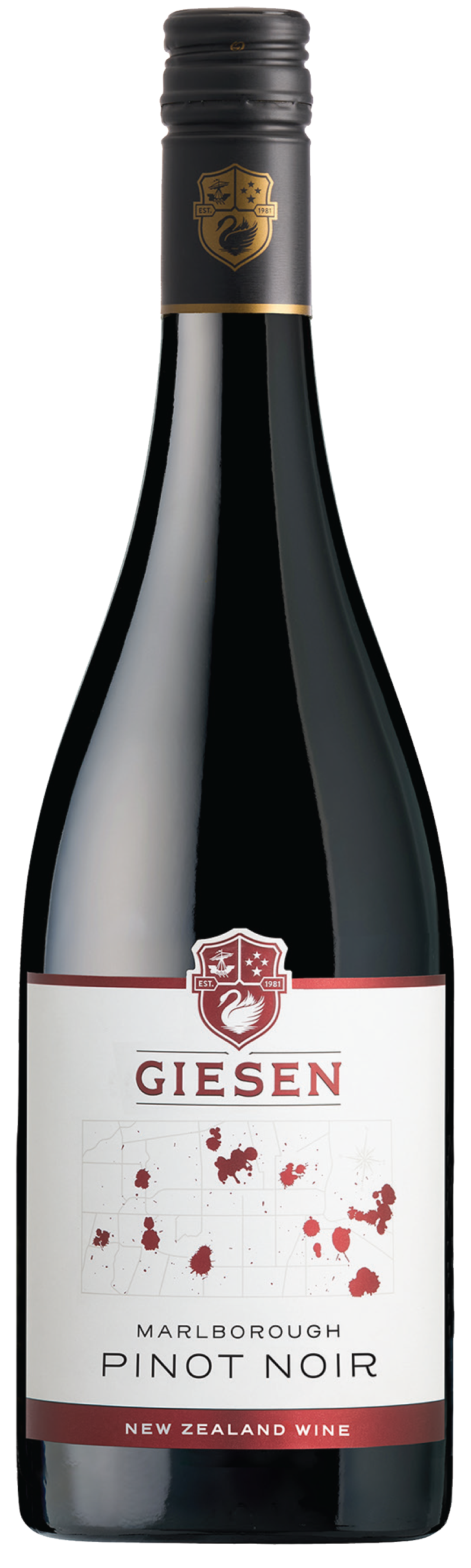 Giesen Pinot Noir 2020 Front Bottle Shot