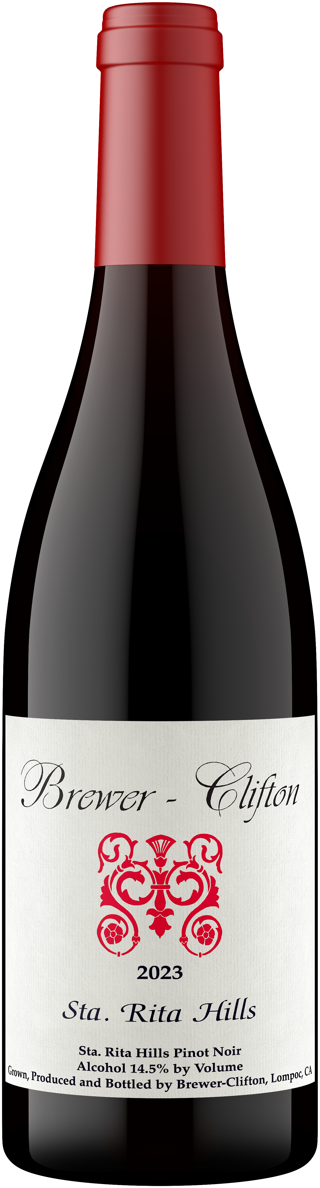 Brewer-Clifton Sta. Rita Hills Pinot Noir 2023 Front Bottle Shot