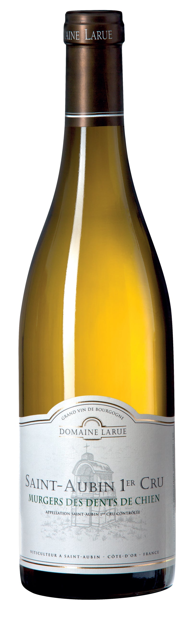 Domaine Larue Saint-Aubin Murgers des Dents de Chien Premier Cru 2023 Front Bottle Shot