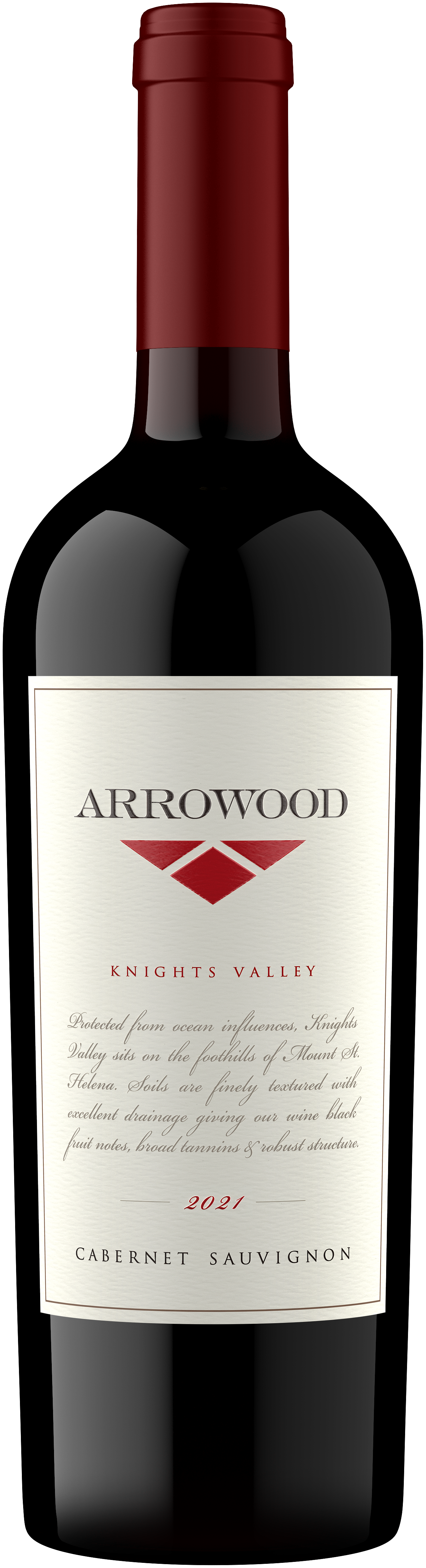 Arrowood Knights Valley Cabernet Sauvignon 2021 Front Bottle Shot