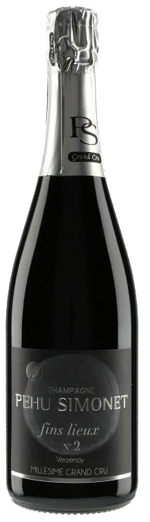 Pehu Simonet Fins Lieux No. 2 Blanc de Noirs Extra Brut Premier Cru 2013 Front Bottle Shot