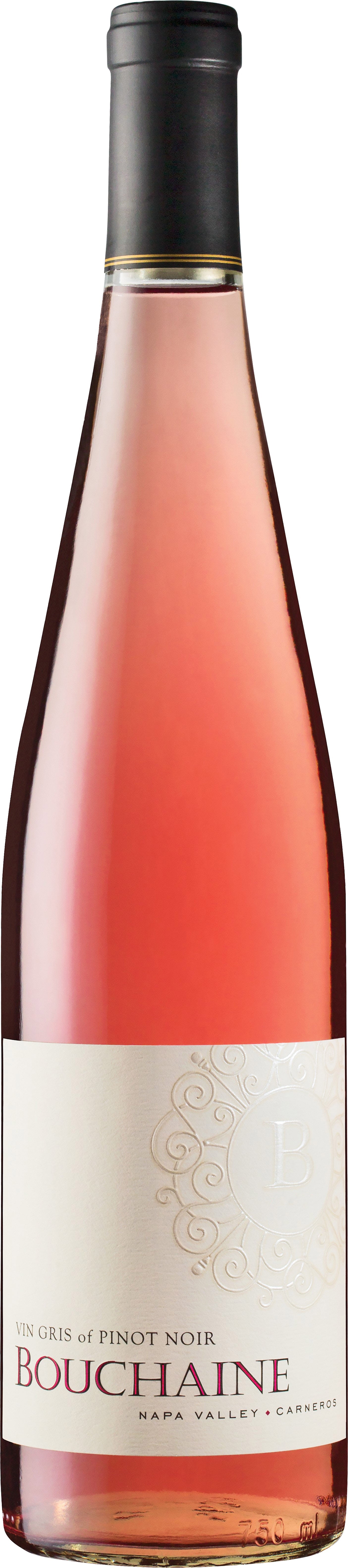 Bouchaine Vin Gris of Pinot Noir 2023 Front Bottle Shot