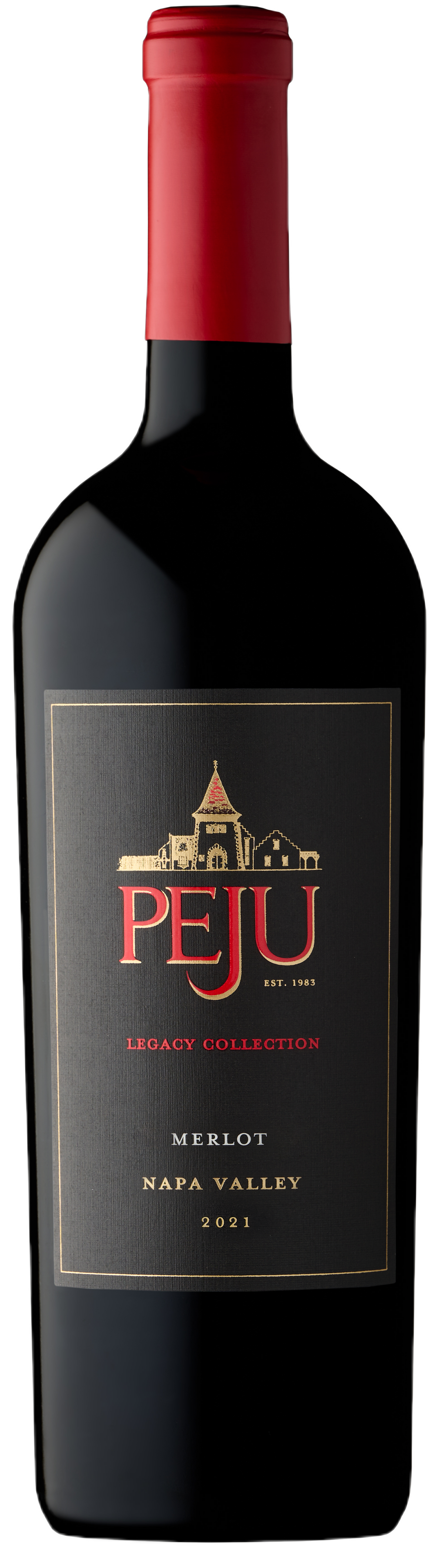Peju Winery Legacy Collection Merlot 2021 Front Bottle Shot