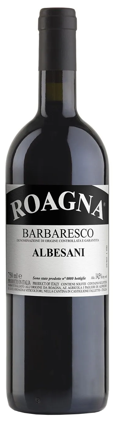 Roagna Barbaresco Albesani 2019  Front Bottle Shot