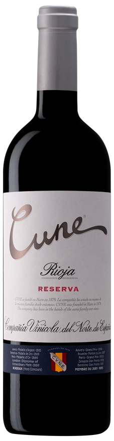 Cune Rioja Reserva 2019 Front Bottle Shot
