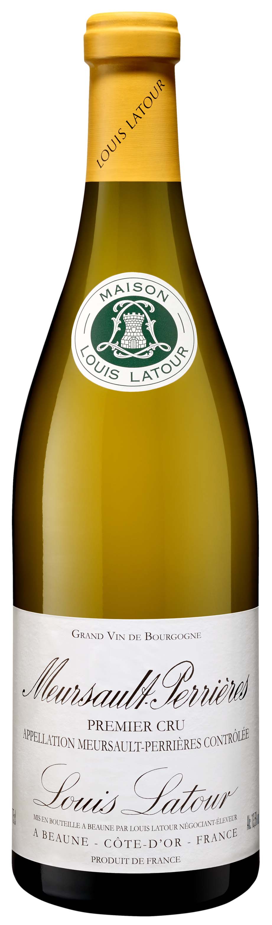 Louis Latour Meursault Perrieres Premier Cru 2022 Front Bottle Shot