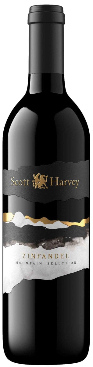 Scott Harvey Mountain Selection Zinfandel 2021  Front Bottle Shot