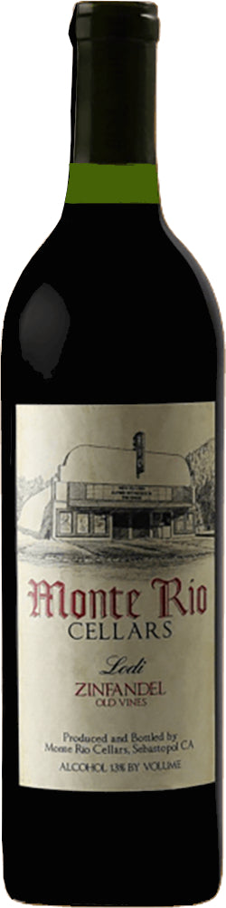 Monte Rio Old Vine Zinfandel 2022  Front Bottle Shot