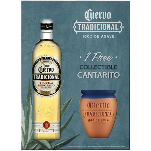 Jose Cuervo Tradicional Reposado Tequila Gift Set with Cantarito