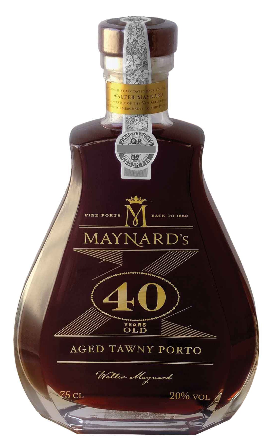 Maynard's 40 Years Old Aged Tawny Port Front Bottle Shot