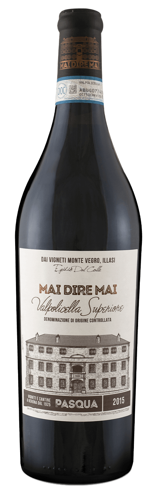 Pasqua Mai Dire Mai Valpolicella Superiore 2015 Front Bottle Shot