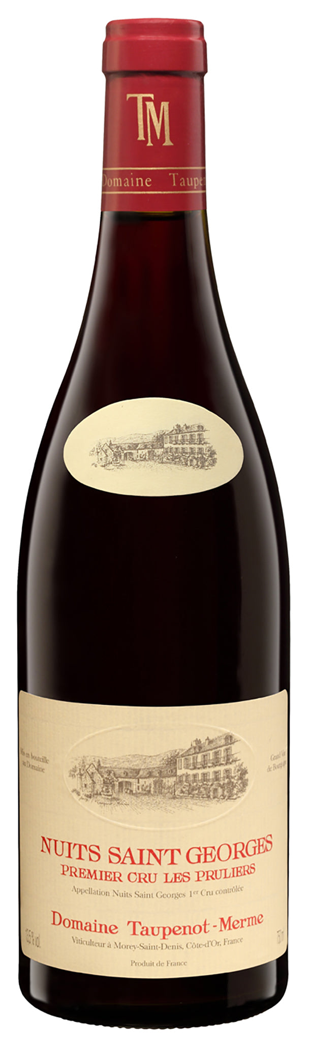 Domaine Taupenot-Merme Nuits-Saint-Georges Les Pruliers Premier Cru 2017 Front Bottle Shot