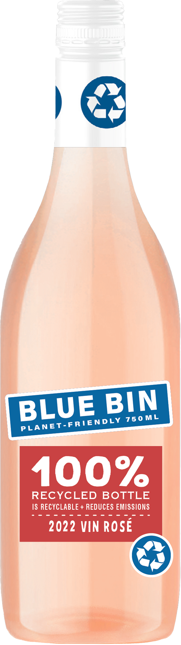 Ron Rubin Blue Bin Vin Rose 2022 Front Bottle Shot