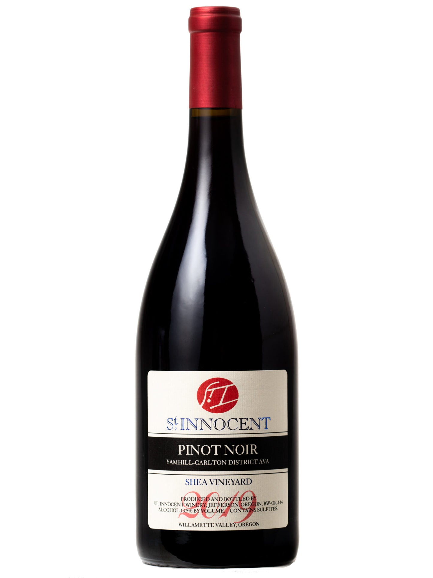 St. Innocent Shea Vineyard Pinot Noir 2019 Front Bottle Shot