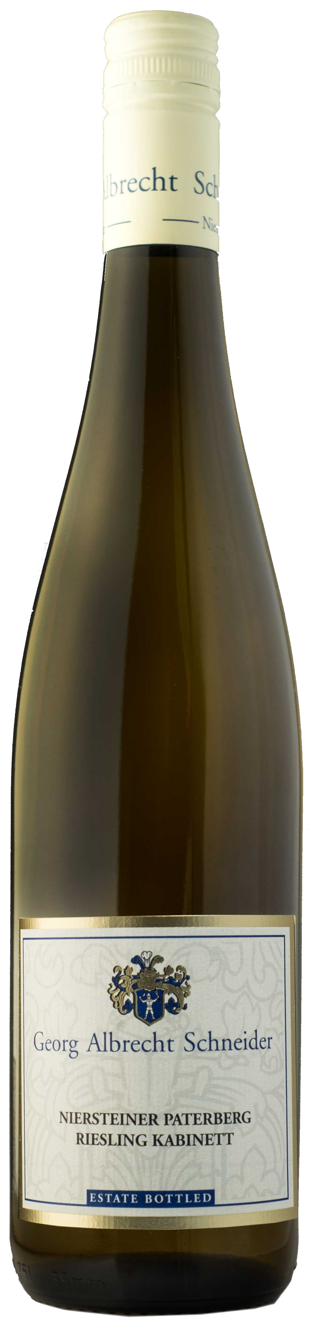 Georg Albrecht Schneider Niersteiner Paterberg Riesling Kabinett 2021 Front Bottle Shot