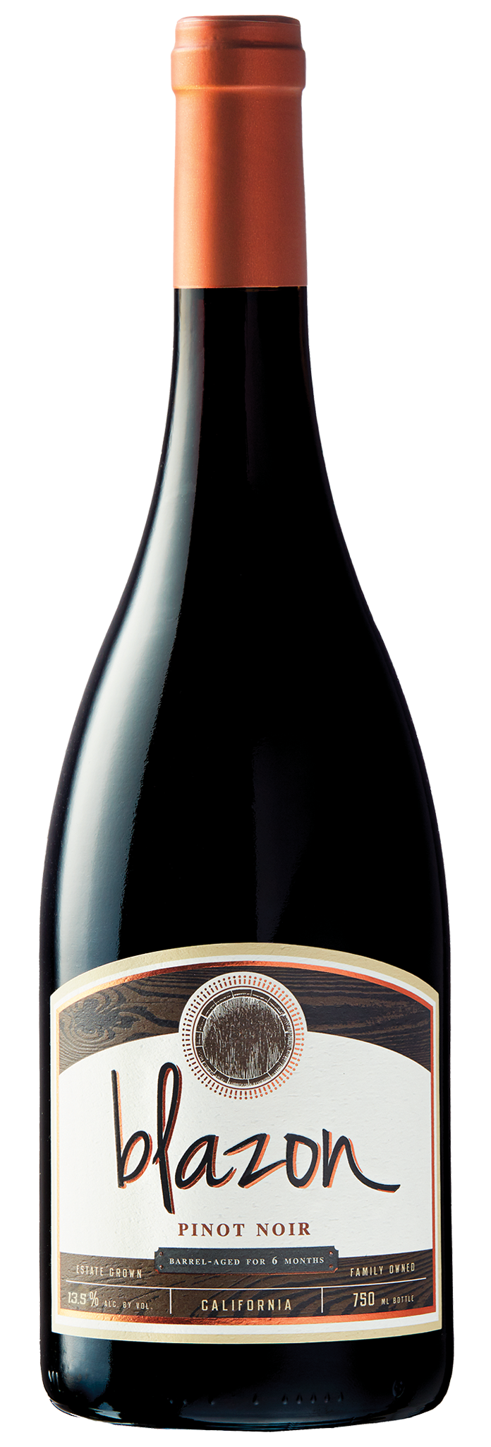 Blazon Pinot Noir 2022 Front Bottle Shot