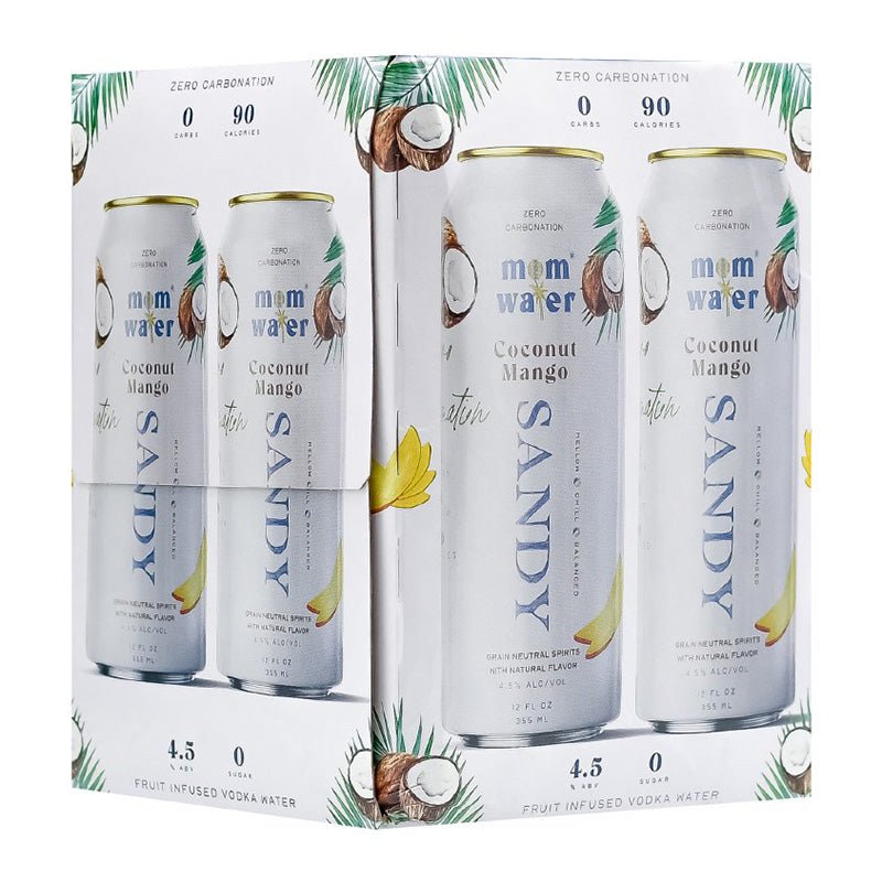Mom Water Sandy Coconut Mango Vodka Cocktail 4/355ml