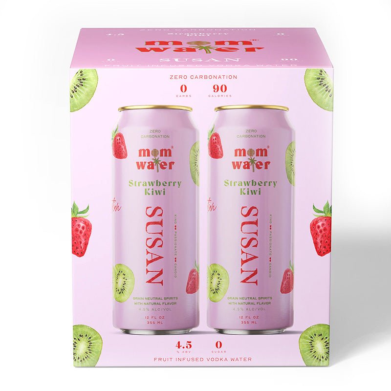 Mom Water Susan Strawberry Kiwi Vodka Cocktail 4/355ml