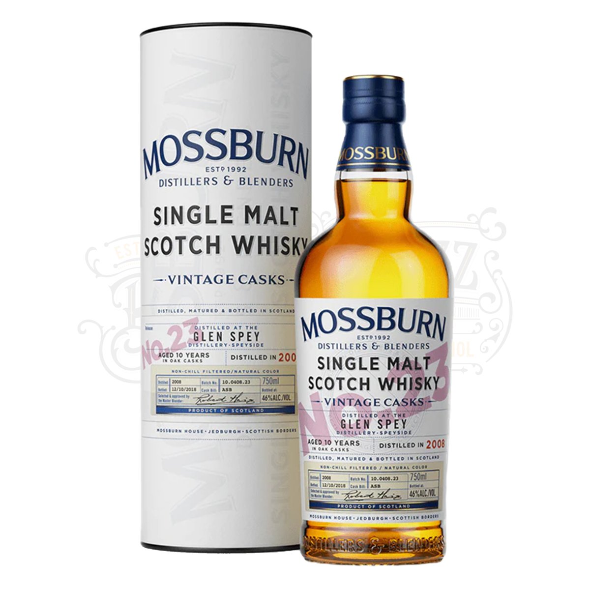 Mossburn Single Malt Scotch Glen Spey Distillery Vintage Casks No. 23 10 Yr