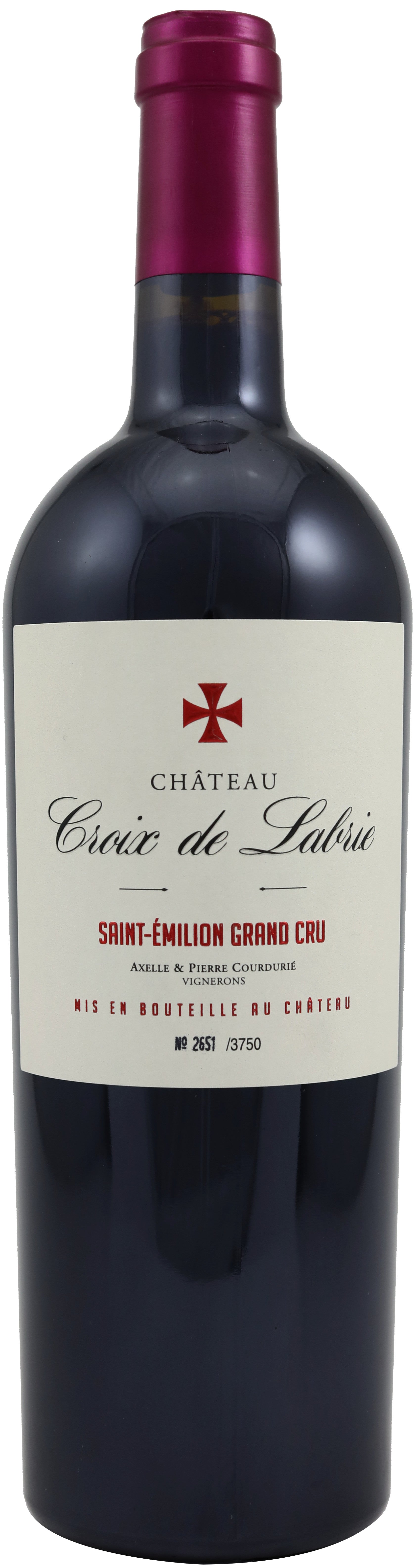 Croix de Labrie  2019  Front Bottle Shot