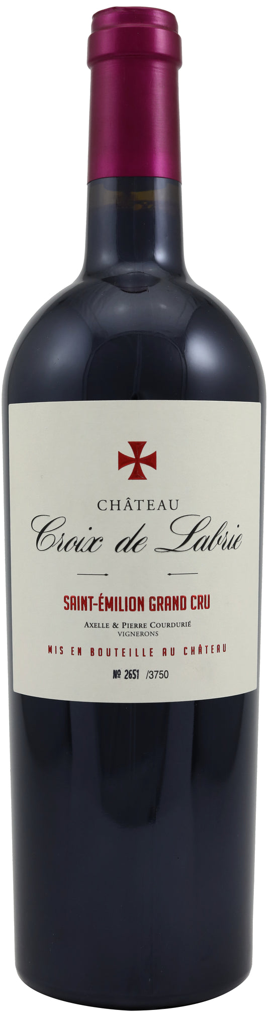 Croix de Labrie  2019  Front Bottle Shot
