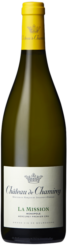 Chateau de Chamirey Mercurey La Mission Premier Cru Blanc Monopole 2018 Front Bottle Shot