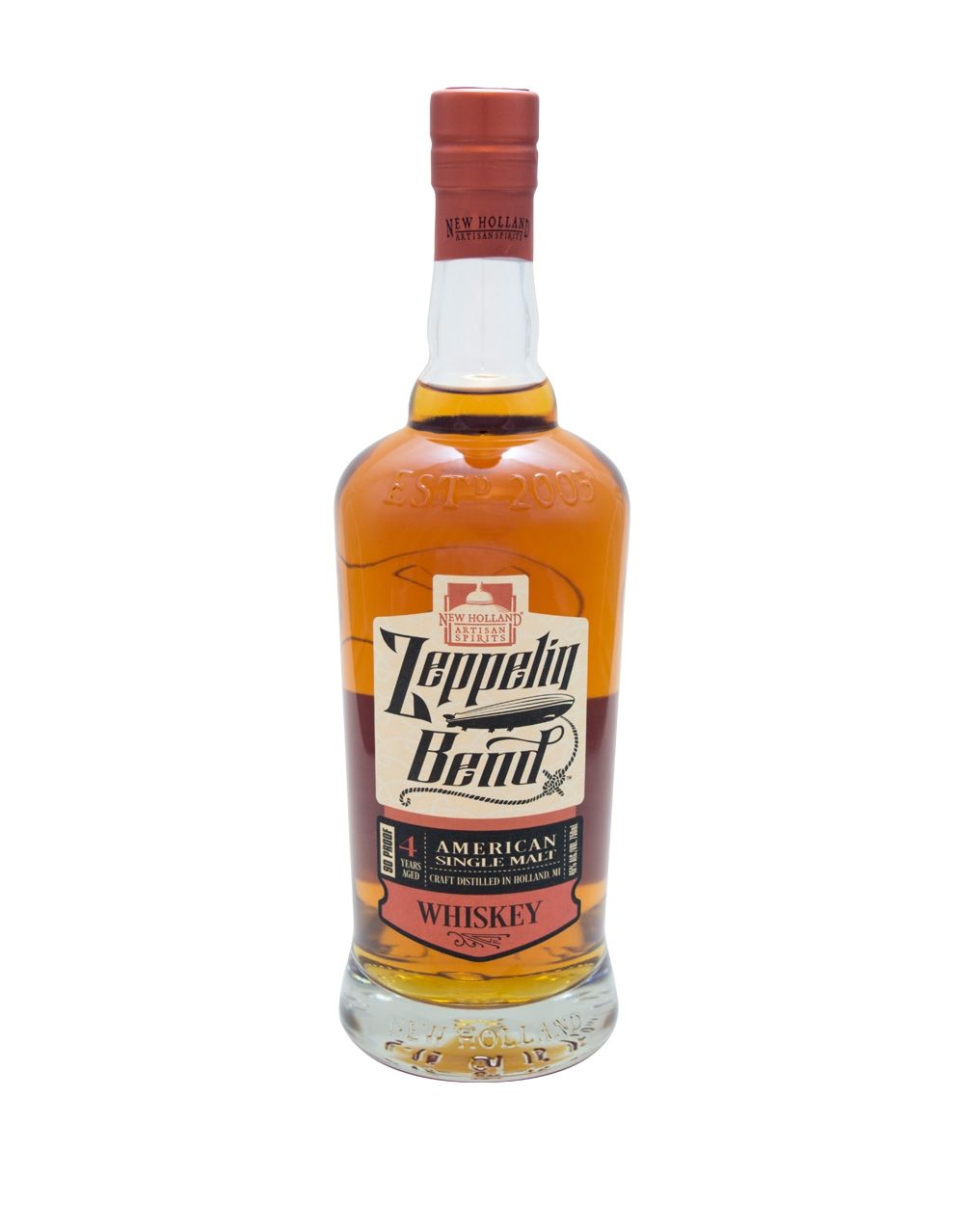 NEW HOLLAND SPIRITS ZEPPELIN BEND SINGLE MALT WHISKEY 750 ML