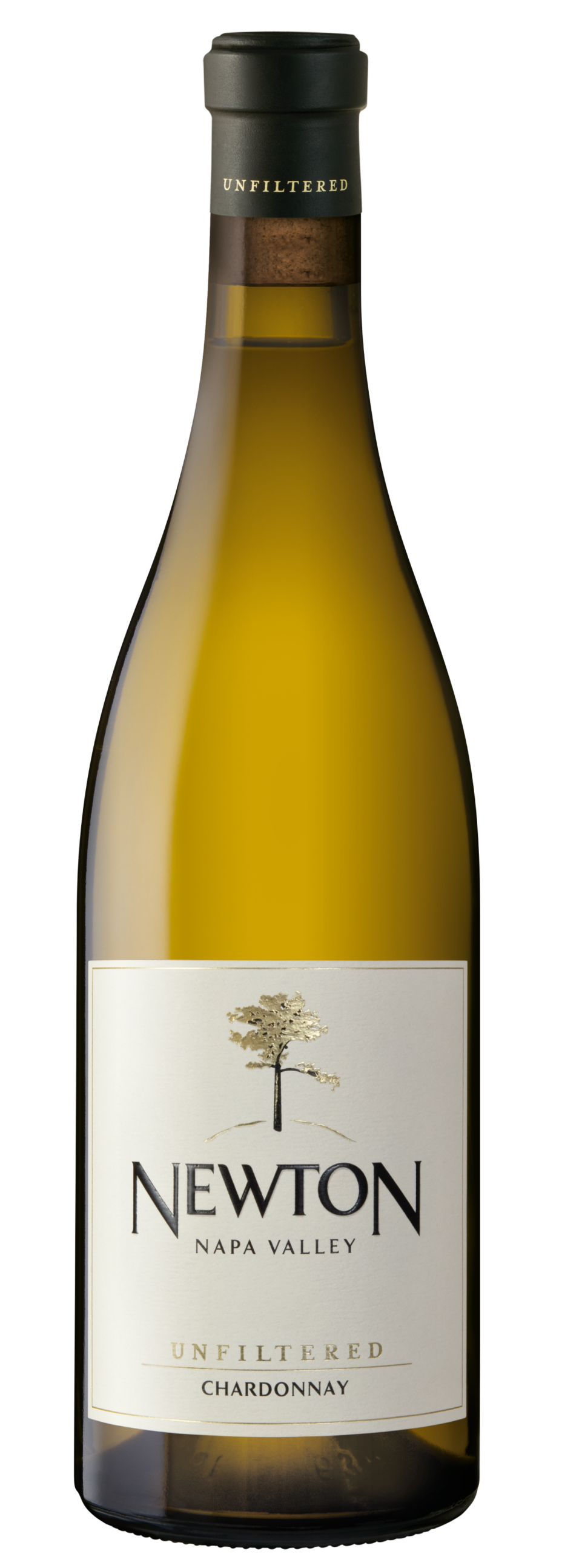 Newton Unfiltered Chardonnay 2022 Front Bottle Shot