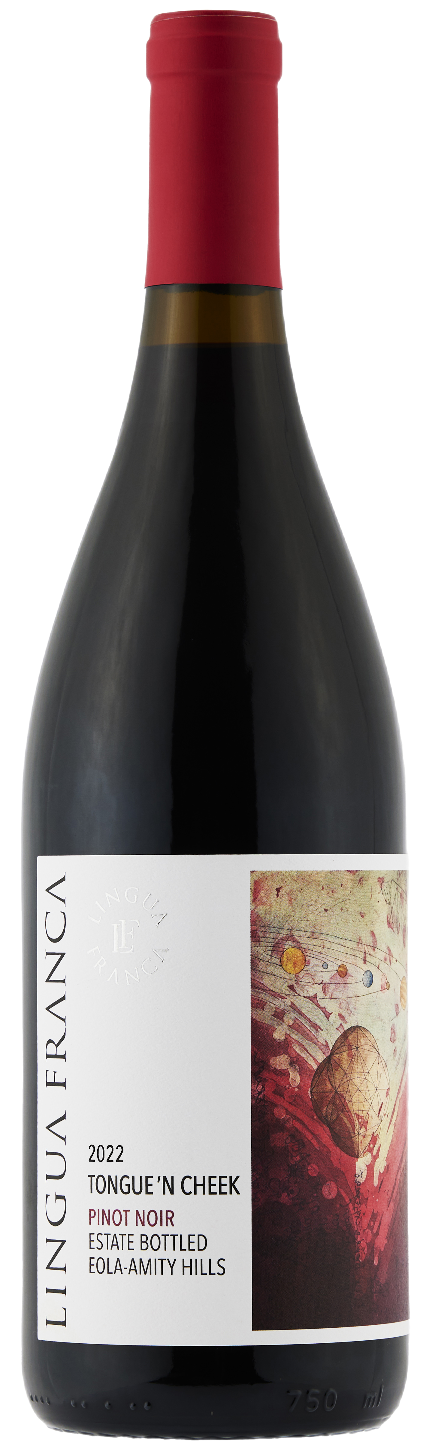 Lingua Franca Tongue 'N Cheek Pinot Noir 2022 Front Bottle Shot