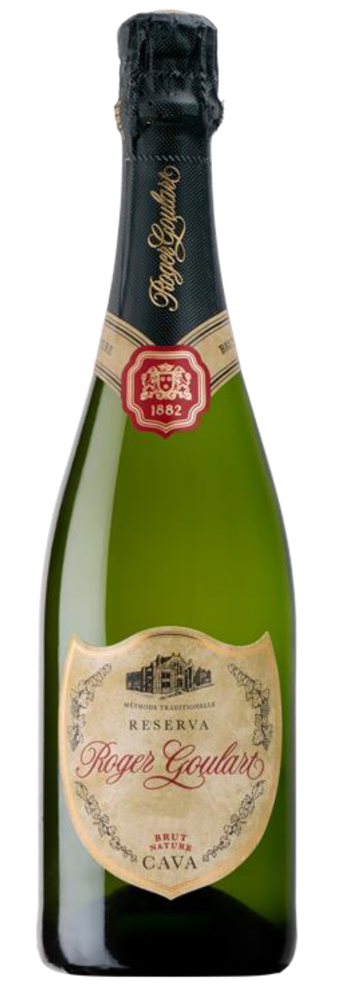 Roger Goulart Brut Nature Reserva Cava 2018 Front Bottle Shot