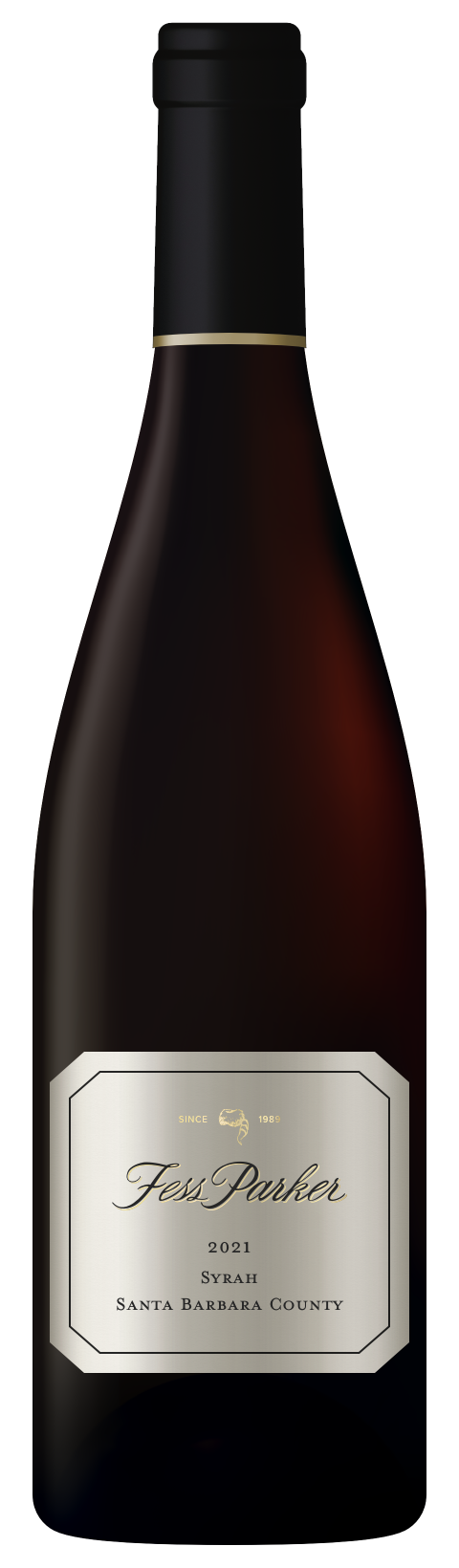 Fess Parker Santa Barbara Syrah 2021  Front Bottle Shot