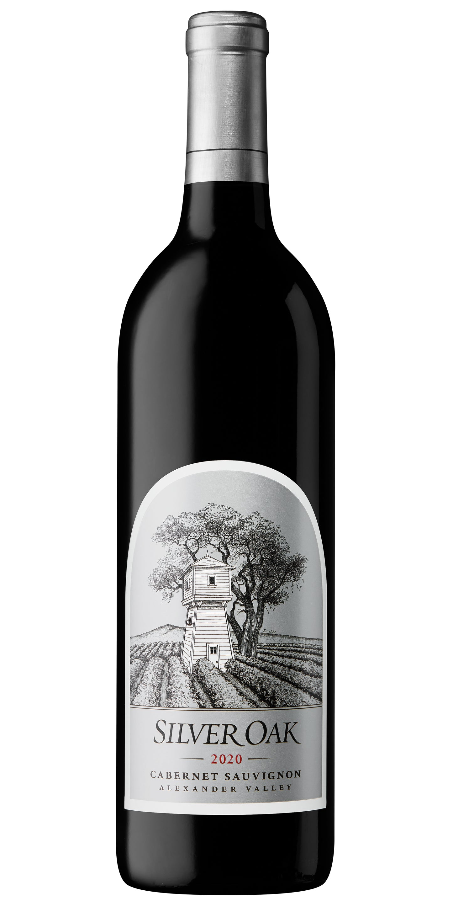 Silver Oak Alexander Valley Cabernet Sauvignon 2020 Front Bottle Shot