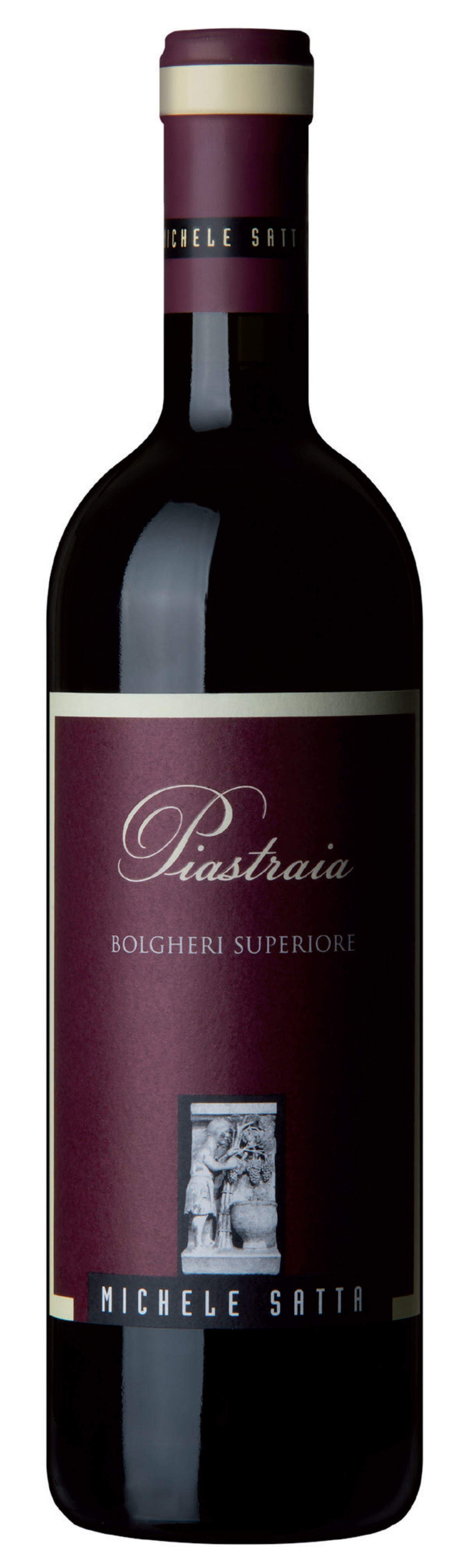Michele Satta Piastraia 2021  Front Bottle Shot