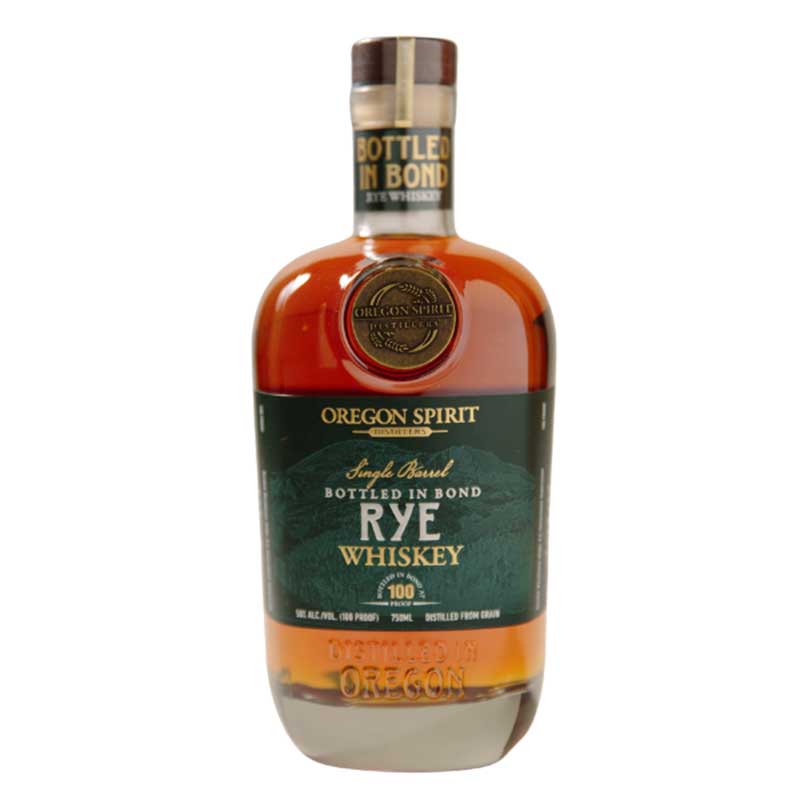 Oregon Spirit Distillers Single Barrel Bottled in Bond Rye Whiskey 750ml