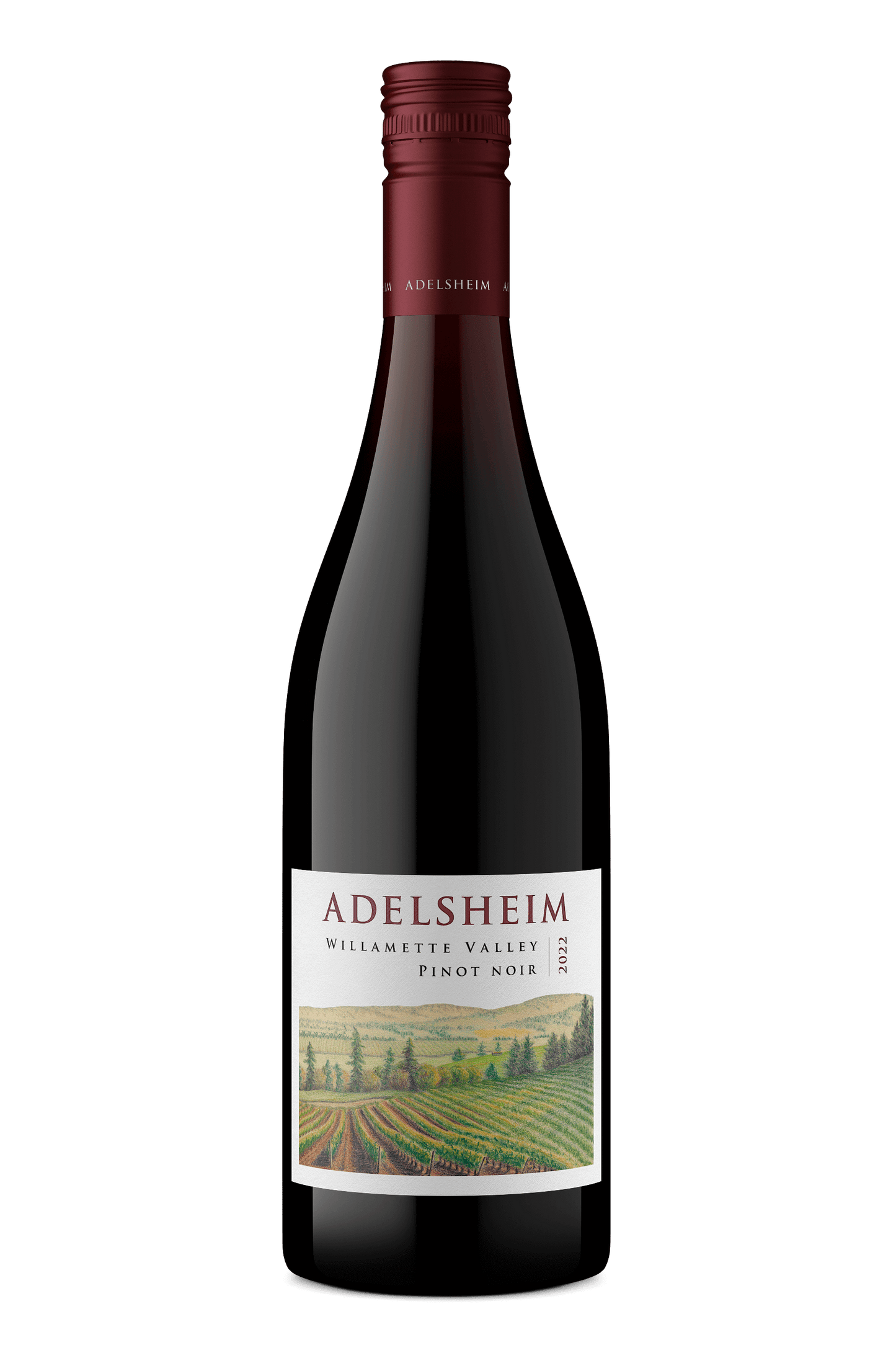 Adelsheim Willamette Valley Pinot Noir 2022 Front Bottle Shot