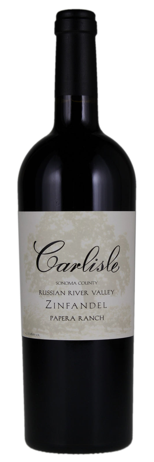 Carlisle Papera Ranch Zinfandel 2020  Front Bottle Shot
