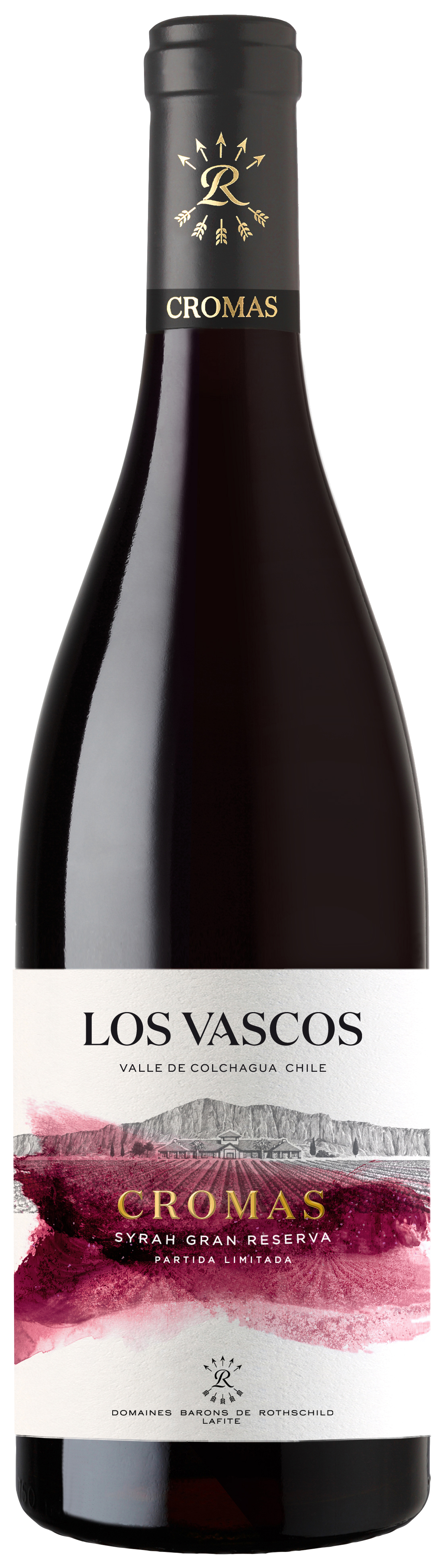 Los Vascos Cromas Gran Reserva Syrah 2020 Front Bottle Shot