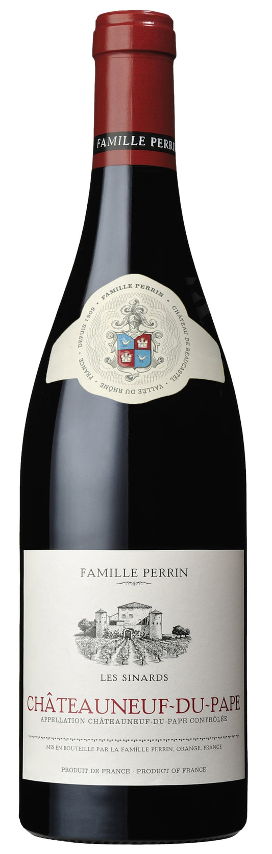 Famille Perrin Chateauneuf-du-Pape Les Sinards 2021  Front Bottle Shot